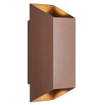 Nordlux Nico Luz De Pared Aluminium Oxidado Up & Down | IP54 - Apta para 2x GU10