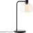 Brilliant Lámpara De Mesa Casto Vidrio Metal Negro Beige | 190mm - Apta para 1x E27