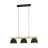 Eglo Colgante De Luz Sherburn Acero Madera Negro Marrón | IP20 - Apta para 3x E27 