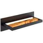 Brilliant Chaumont Luz De Pared Aluminium Metal Madera Negro 8W 930lm - 830 Luz Cálida