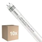 Multipack 10x Philips Tubo LED T8 CorePro (UN) High Output 8W 900lm - 840 Blanco Frio | 60cm - Reemplazo 18W